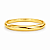 BRACELETE DOURADO OVAL LISO GRANDE - Imagem 1