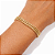 PULSEIRA DOURADA GROUMET COM TRABALHADO DE BOLINHAS NA LATERAL - Imagem 2