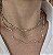 CHOCKER DOURADA ONDULADA COM PEDRAS INTERCALANDO - Imagem 3