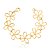 PULSEIRA DOURADA FLOR VAZADA - COM EXTENSOR - Imagem 1