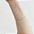 PULSEIRA PRATA ELOS COM PEDRA GOTA CENTRAL - COM EXTENSOR - Imagem 2