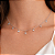 CHOCKER PRATA ELOS COM 7 PEDRAS DE ZIRCÔNIAS PENDURADAS - 35CM + 5CM EXTENSOR - Imagem 2