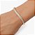 BRACELETE DOURADO FINO E CURVO COM METADE LISO E METADE CRAVEJADO - Imagem 2