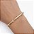BRACELETE DOURADO LISO COM 4 FIOS CRAVEJADOS - Imagem 2