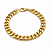 PULSEIRA DOURADA DE ELOS MODELO GROUMET - 9MM - 18cm - Imagem 1