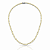 CHOCKER RÓDIO BRANCO MODELO RIVIERA 3 PONTAS ZIRCÔNIAS YELLOW FANCY - 40CM -3,8MM - Imagem 1
