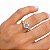 ANEL DOURADO MODELO SOLITÁRIO 8MM - COM MICROZIRCÔNIAS NAS LATERAIS - Imagem 1