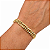 PULSEIRA DOURADA MODELO GROUMET COM EXTESOR ELOS PORTUGUESES E FECHO BOIA - Imagem 2