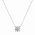 CHOCKER DE PRATA COM PONTO DE LUZ MOISSANITE 8MM 40+5CM - Imagem 1
