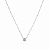 CHOCKER DE PRATA COM PONTO DE LUZ MOISSANITE 5MM 40+5CM - Imagem 1