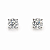 BRINCO DE PRATA PONTO DE LUZ PEDRA MOISSANITE 5MM - Imagem 1