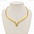 CHOKER DOURADA MODELO ARO V - Imagem 1