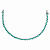 PULSEIRA RIVIERA EM RÓDIO BRANCO COR VERDE TAFFANY - 18CM - Imagem 1