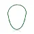 CHOCKER RÓDIO BRANCO MODELO RIVIERA 3 PONTAS ZIRCÔNIAS VERDE ESMERALDA - 40CM -3,8MM - Imagem 1