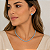 CHOCKER RÓDIO BRANCO MODELO RIVIERA 3 PONTAS ZIRCÔNIAS AZUL CLARO - 40CM -3,8MM - Imagem 2