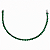 PULSEIRA RIVIERA EM RÓDIO BRANCO COR VERDE BANDEIRA - 18CM - Imagem 1