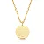 COLAR DOURADO ELO PORTUGUES 60CM COM MEDALHA DE 30MM ESCRITO A ORAÇÃO DO PAI NOSSO - Imagem 1