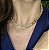 CHOCKER DOURADO COM ELOS BIZANTINA FECHO BOIA 40CM - Imagem 2