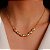 CHOCKER DOURADA ELOS CARTIER E PINGENTES BOLD 40CM - Imagem 1