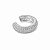 PIERCING FAKE RÓDIO BRANCO UNITÁRIO 5 FIOS CRAVEJADO COM TRABALHADO - 6MM LARGURA - Imagem 2