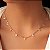 CHOCKER DOURADA CANUTILHOS COM NOVE PONTOS DE LUZ 35CM + EXTENSOR - Imagem 2
