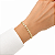 PULSEIRA DOURADA ELO CORDÃO BAILARINA 18CM + 3CM EXTENSOR - Imagem 2