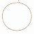 CHOCKER RIVIERA DOURADA 2MM - 40 CM + 9CM EXTENSOR - Imagem 1