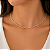 CHOCKER RIVIERA DOURADA 2MM - 40 CM + 9CM EXTENSOR - Imagem 2