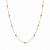 COLAR DOURADO MODELO CARTIER COM BOLINHAS OVAIS E ESPAÇADAS 80CM - Imagem 1