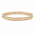 BRACELETE DOURADO DUAS FILEIRAS DE BOLINHAS 8MM - Imagem 1