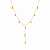 CHOCKER DOURADA MODELO GRAVATINHA COM PEDRINHAS PENDURADAS - 40CM + EXTENSOR - Imagem 1