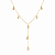 CHOCKER DOURADA MODELO GRAVATINHA COM PEDRINHAS PENDURADAS - 40CM + EXTENSOR - Imagem 4