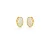 BRINCO DOURADO OVAL TODO CRAVEJADO - Imagem 1
