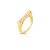 ANEL DOURADO FRENTE GEOMETRICA CRAVEJA - Imagem 1
