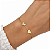 PULSEIRA DOURADA COM CORAÇÕES CHAPA LISA - 16cm + 4,5cm extensor - Imagem 2