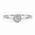 ANEL DE PRATA SOLITÁRIO CRAVEJADO AO REDOR (MOISSANITE) 3MM - Imagem 1