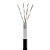 CABO CFTV 4 PARES TORCIDOS BLINDADO DUPLA CAPA 0,51MM - COBRE - 300M - Imagem 1