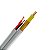CABO COAXIAL DUPLA BLINDAGEM + BIP 22 AWG BRANCO - COBRE 100M - Imagem 3