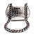 BOLSA MINI BAG CORRENTE CROCO PRATA - Imagem 4