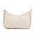 Bolsa Maria Milão Matelassê Meia Lua Off White Ondas - Imagem 4