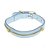 Coleira pet berloque life dog couro legitimo e pulseira para berloque banhado a ouro 18k ou banho de prata - Imagem 3