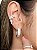 Piercing fake cravejado com pingente de cruz - Imagem 3