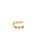 Piercing fake 3 estrelas cravejadas - Imagem 1