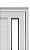 Porta Lambril de Alumínio Branco com Puxador, Friso e Vidro Linha Veneza - Imagem 4