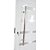 Porta Pivotante de Alumínio Branco Com Puxador e Friso Linha 30 - Imagem 2