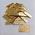 100 Tags 3x1cm em Acrílico Dourado, Rose ou Prata - Imagem 2
