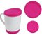 Kit Tampa e Base de Silicone para Canecas 300ml - Pink - Imagem 1