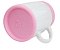 Caneca com Tampas e base de Silicone P/Sublimação Rosa Bebê - Imagem 2