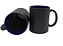 Caneca Mágica Preto Fosco Interior Azul Escuro (Ceramica 325ml P/ Sublimação) Marca Live - Imagem 2