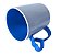 Caneca para Sublimação de Polimero Branco Alça Coraçãozinho Azul Royal 120grs - 325ml - Imagem 2